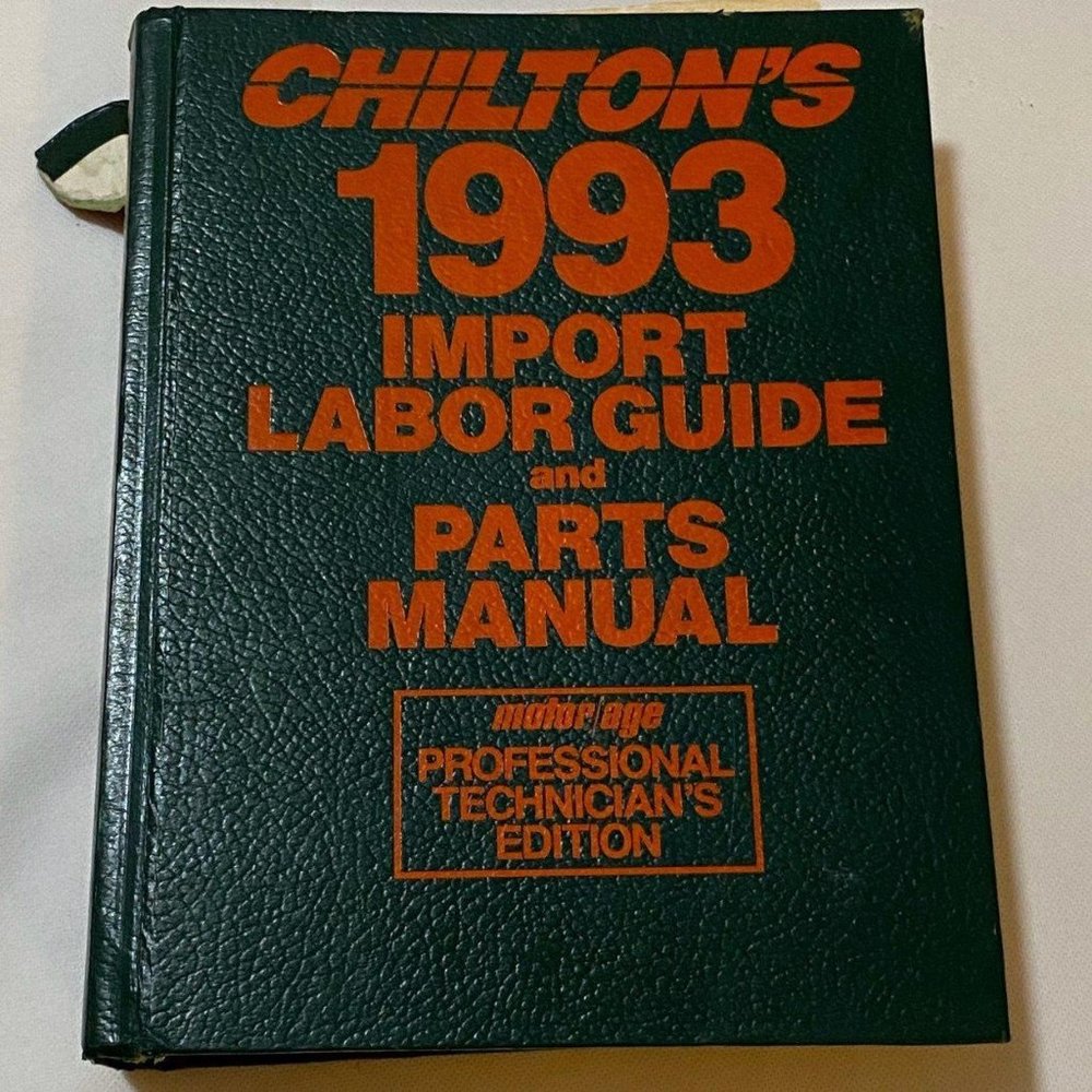 Chilton's 1993 Import Labor Guide
